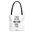 Tote Bag — “I Was Blind But Now I See” Sunglasses Design