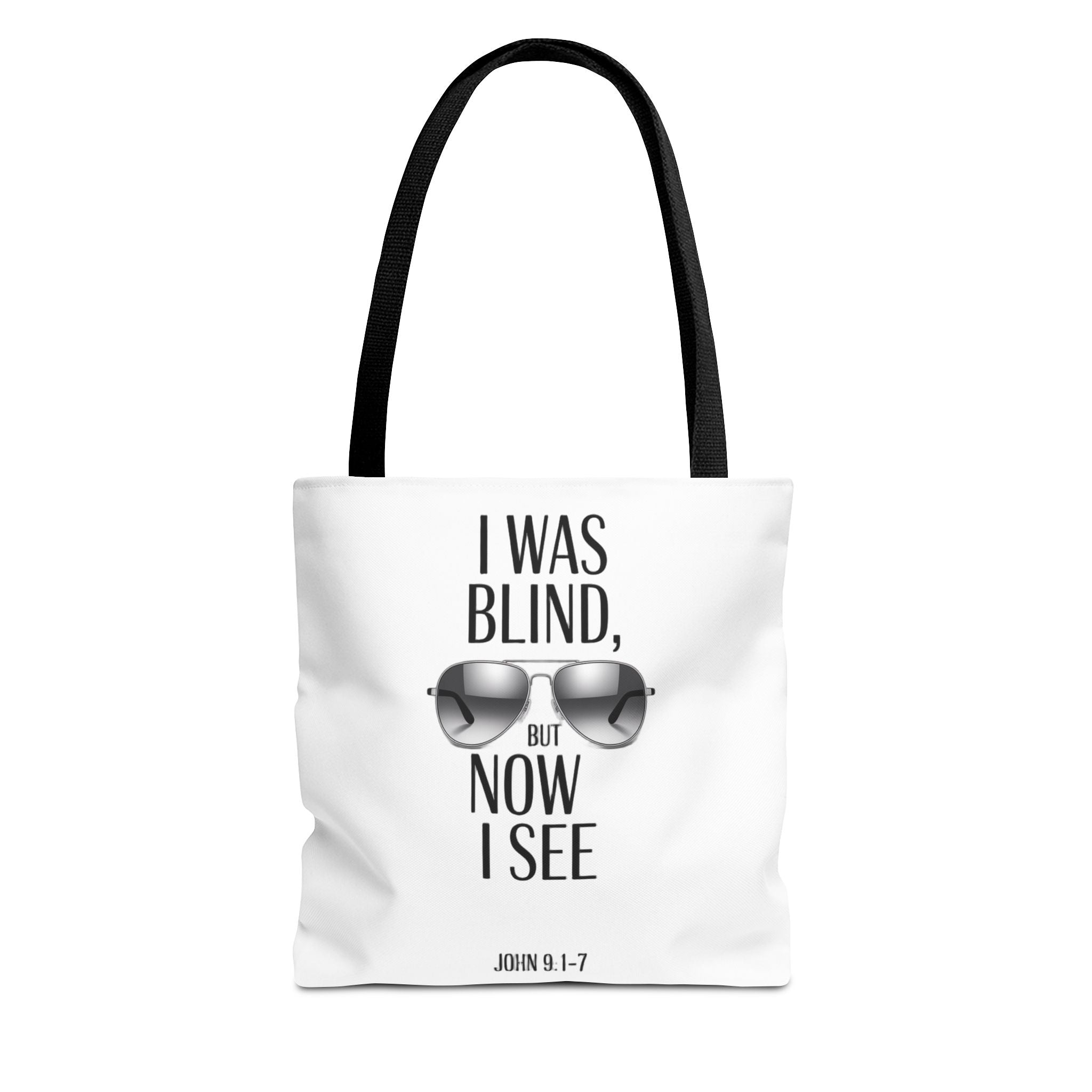 Tote Bag — “I Was Blind But Now I See” Sunglasses Design