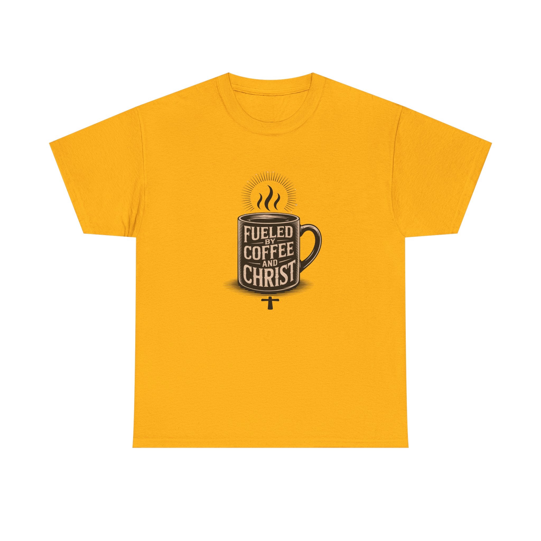 Fueled by Coffee and Christ - Casual Worship T-Shirt