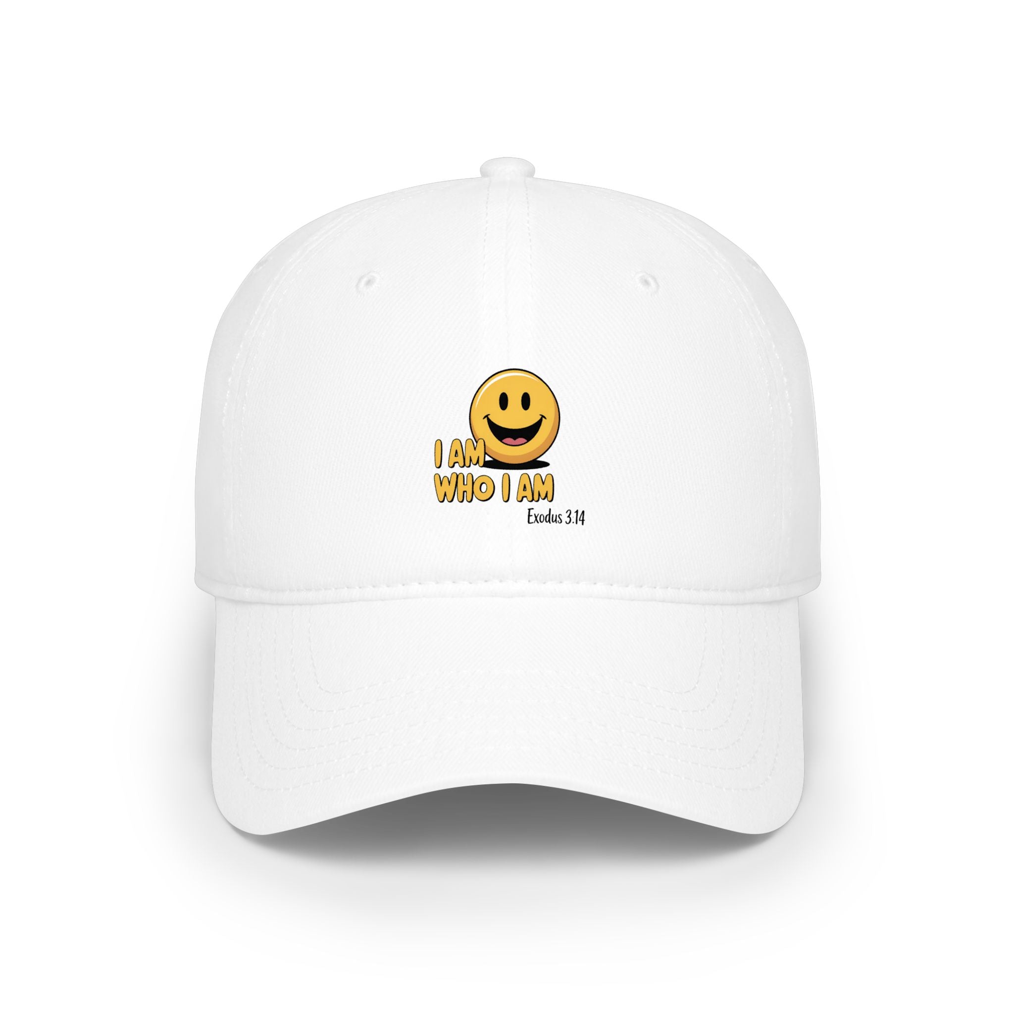 Smiley 'I Am Who I Am' Low Profile Baseball Cap