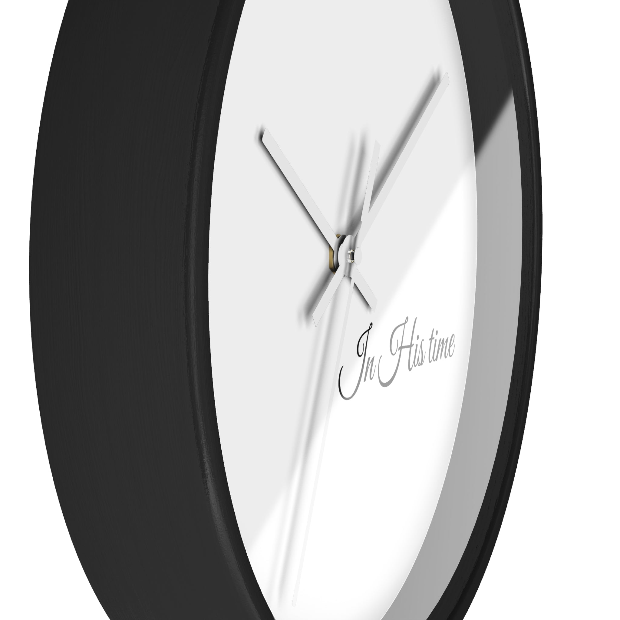 In His Time Wall Clock — Minimalist Bible Scripture Clock
