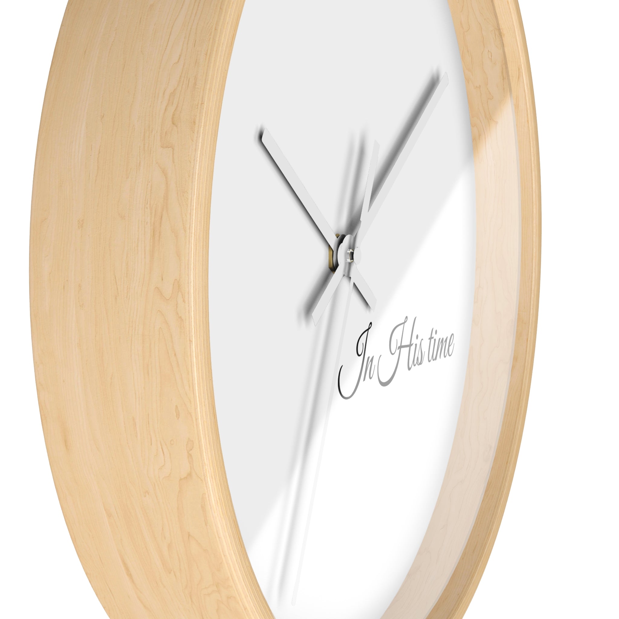 In His Time Wall Clock — Minimalist Bible Scripture Clock