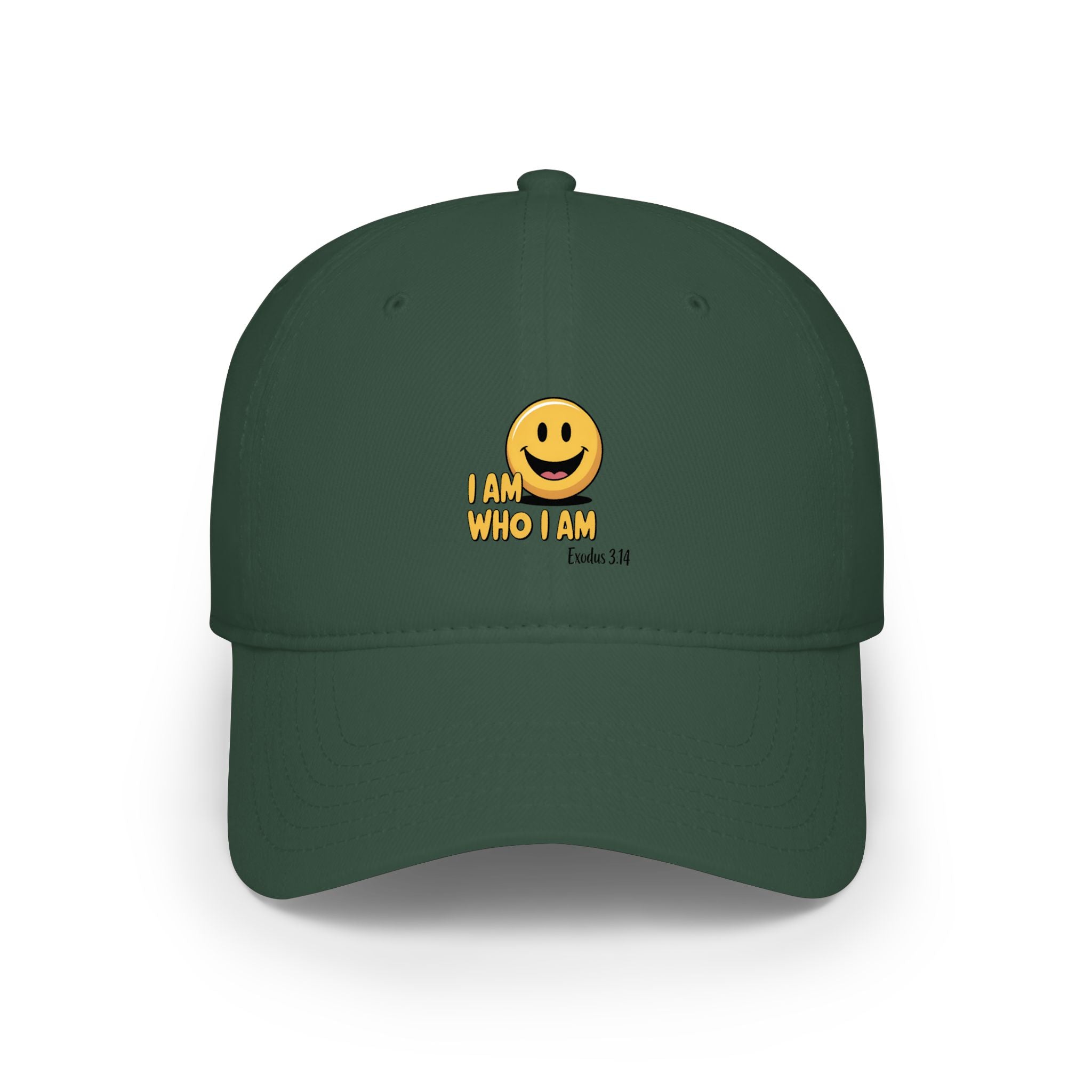 Smiley 'I Am Who I Am' Low Profile Baseball Cap