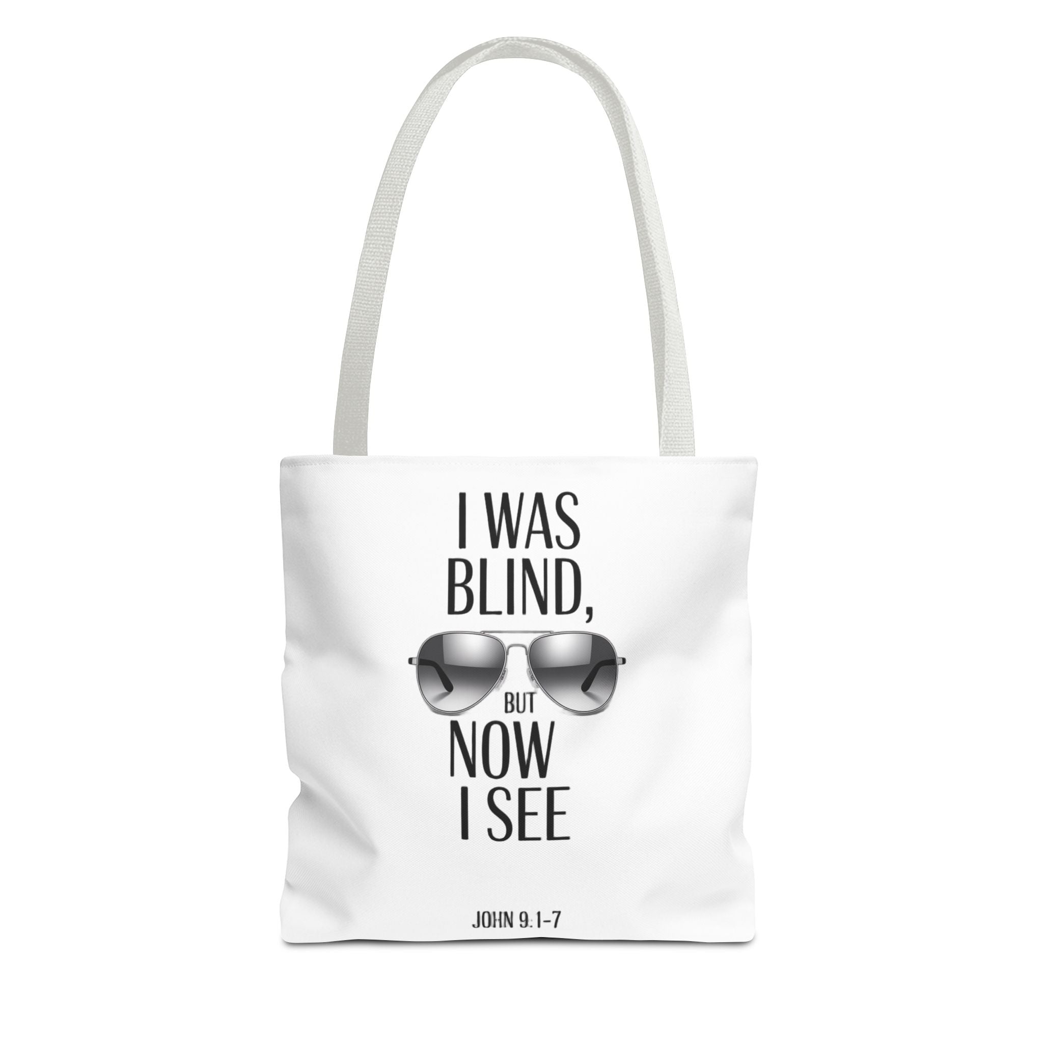 Tote Bag — “I Was Blind But Now I See” Sunglasses Design