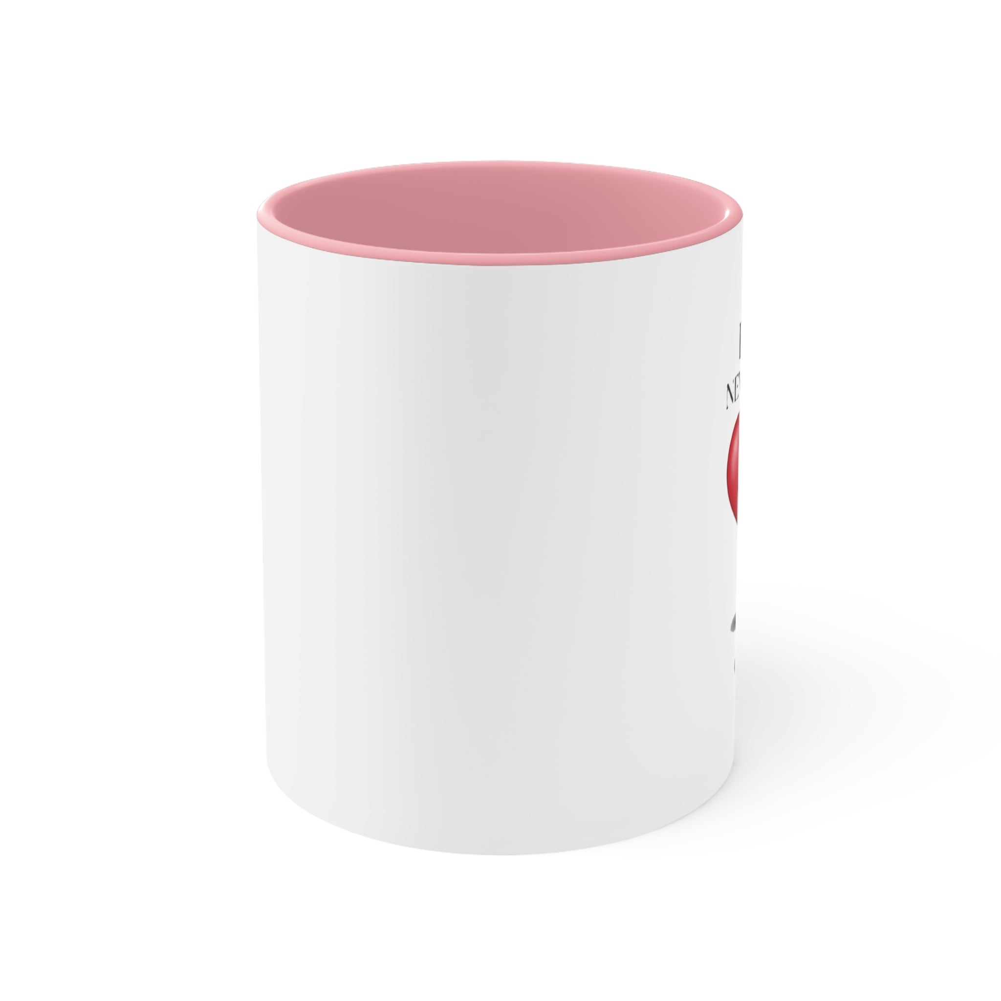 Love Never Ends Mug — Heart Accent Ceramic Mug
