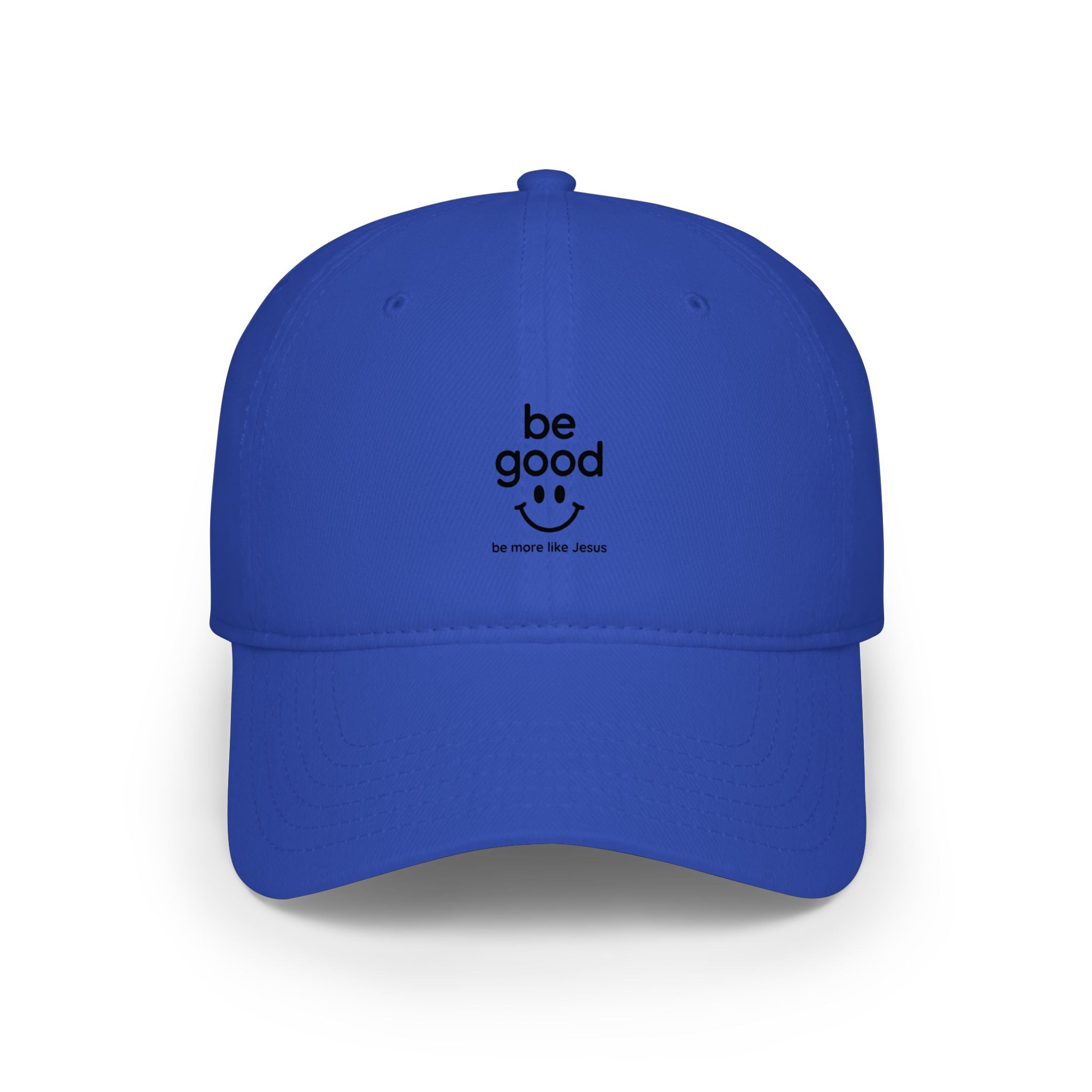 Be Good Smiley Low Profile Baseball Cap — Positive Message Hat