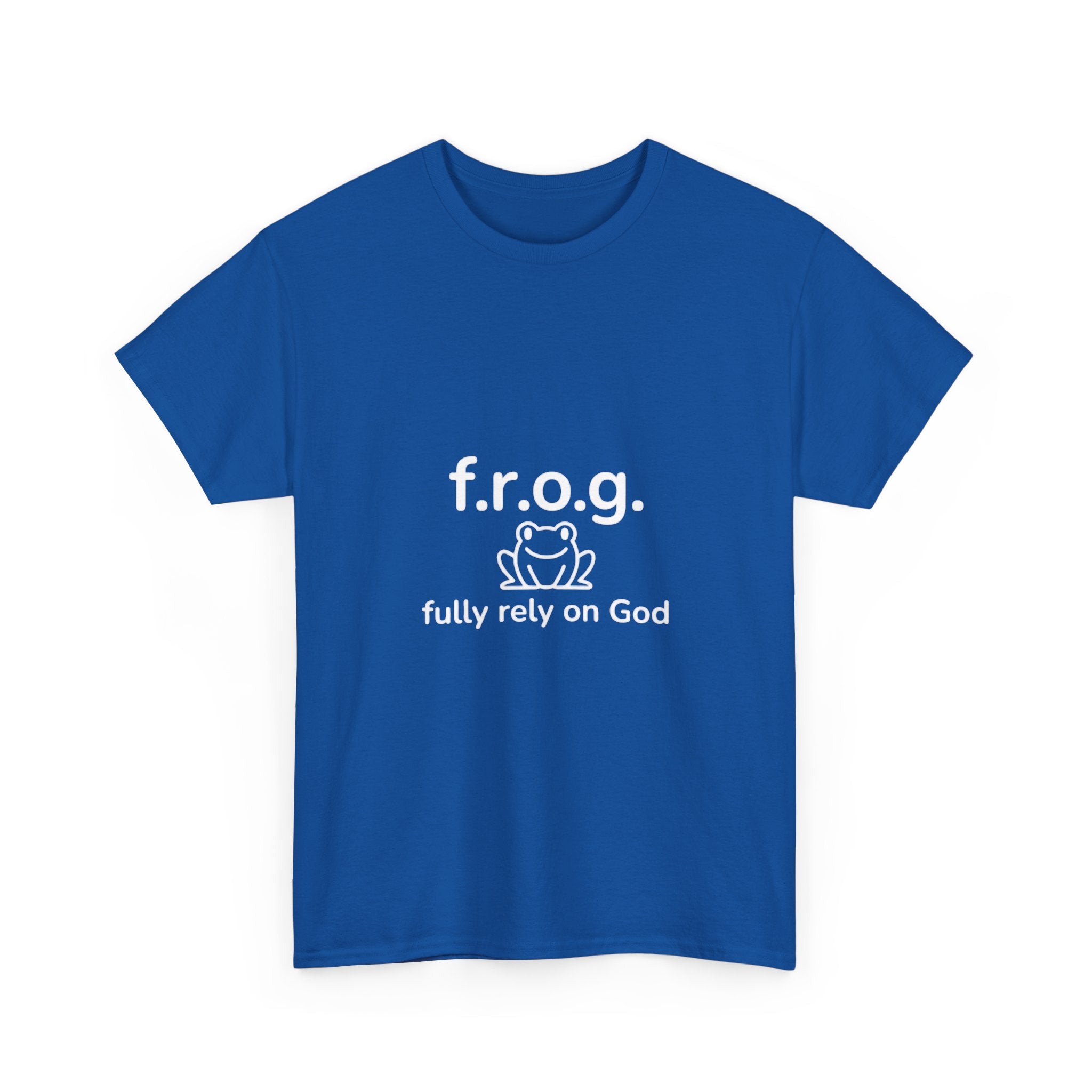 Fully Rely On God (F.R.O.G.) T-Shirt — Cute Frog Faith Tee