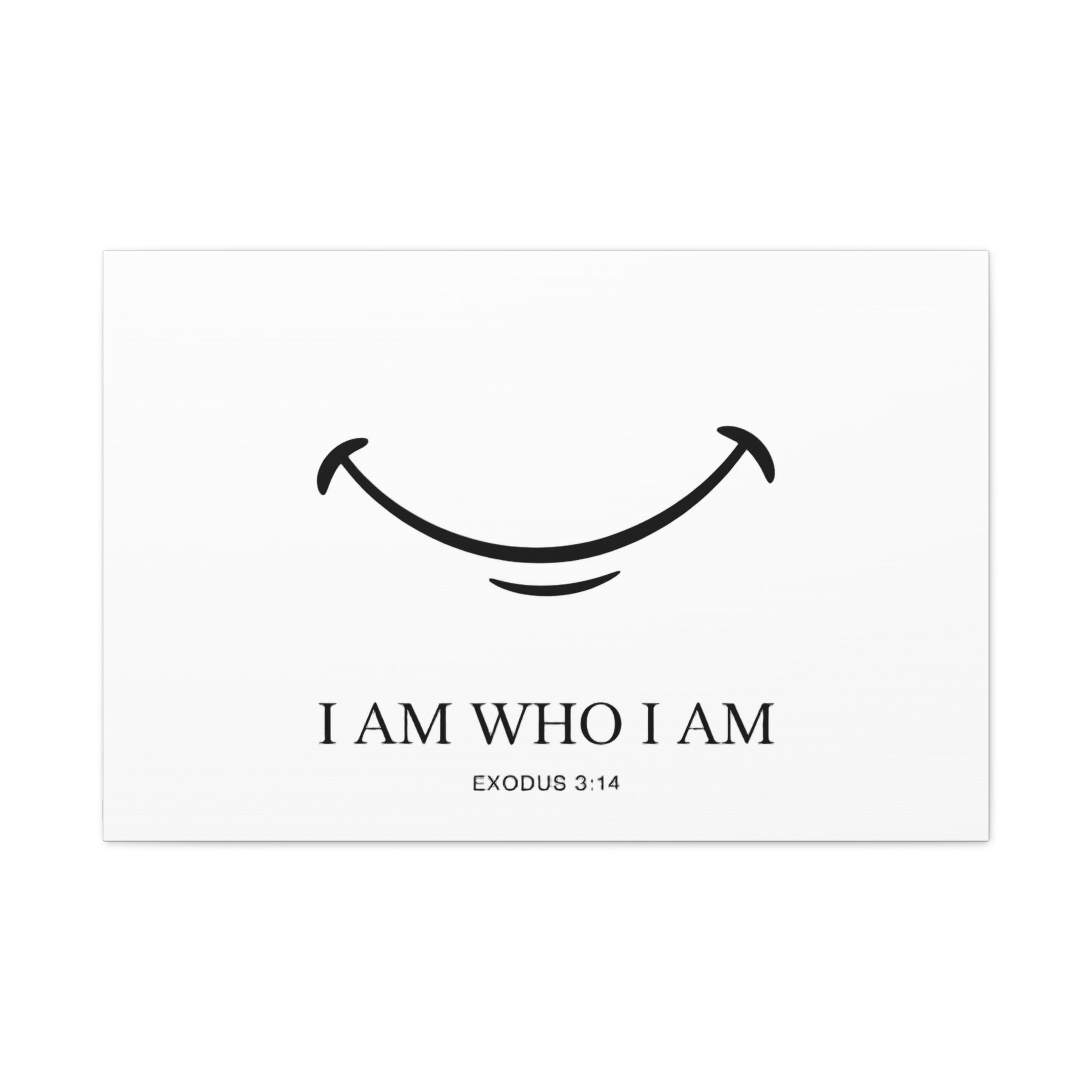 "I Am Who I Am" Exodus 3:14 Matte Canvas