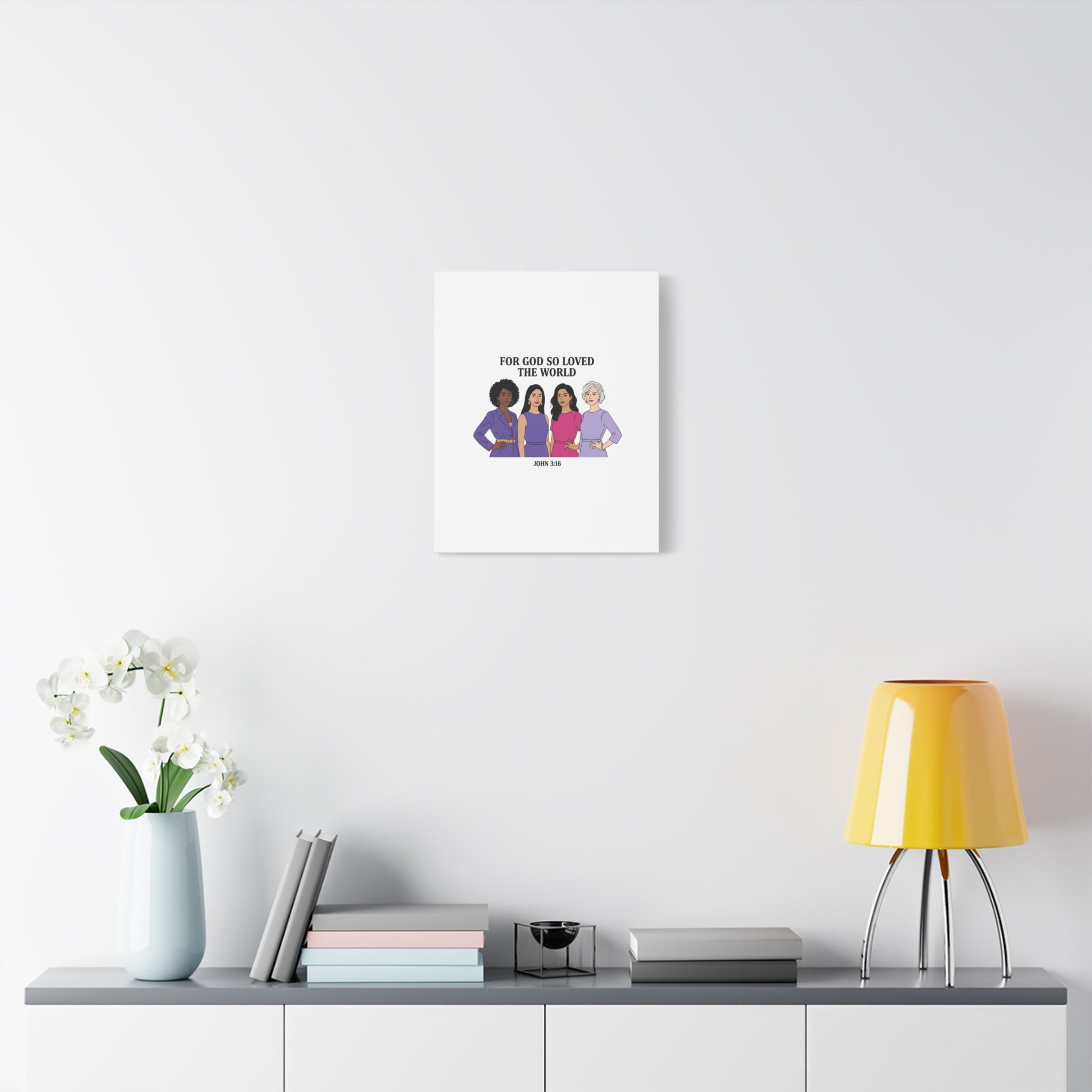 Feminist 'For God So Loved the World' Canvas