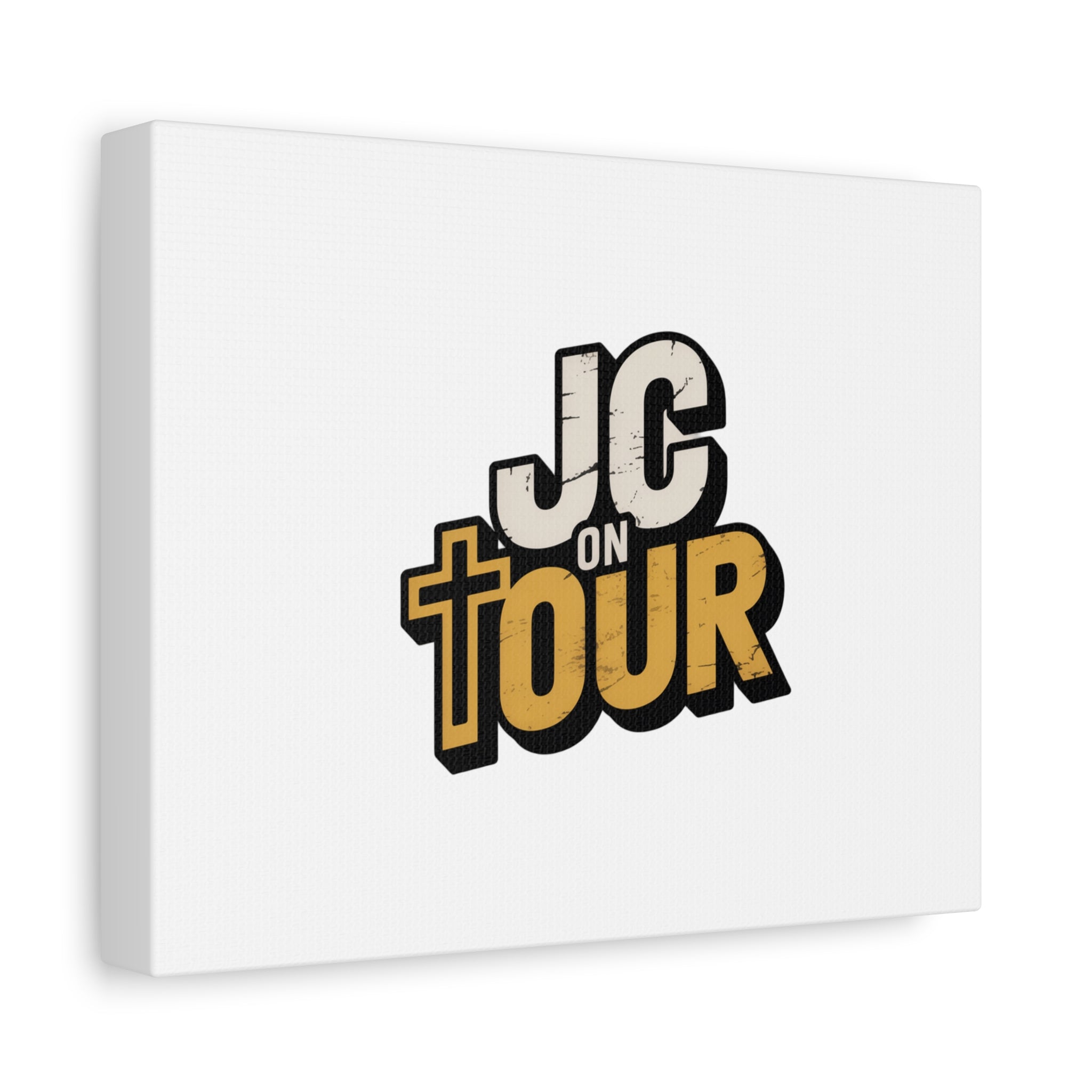 JC on Tour Matte Canvas Wall Art – Christian Faith-Inspired Stretched Canvas