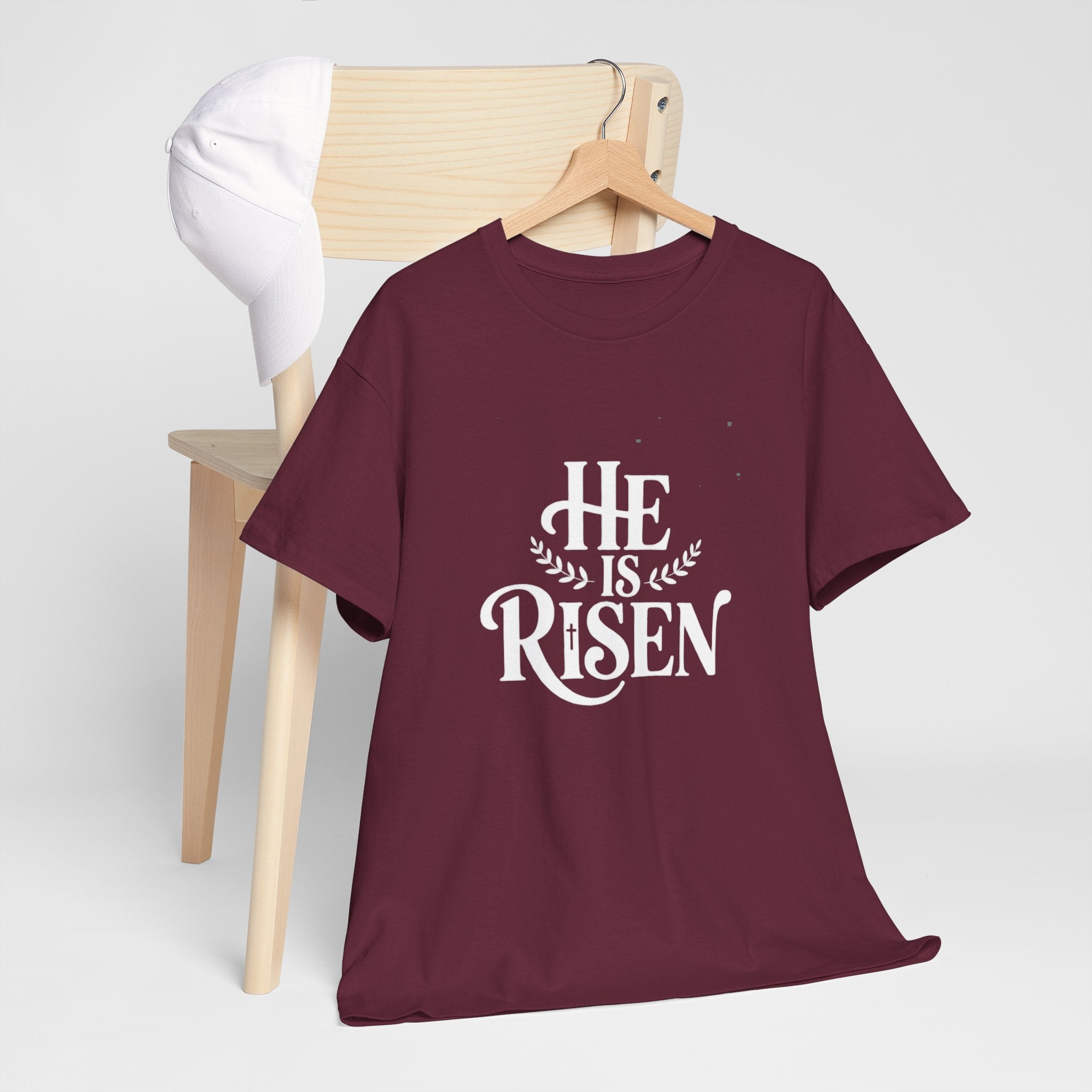 He Is Risen Christian T-Shirt — Faith Tee