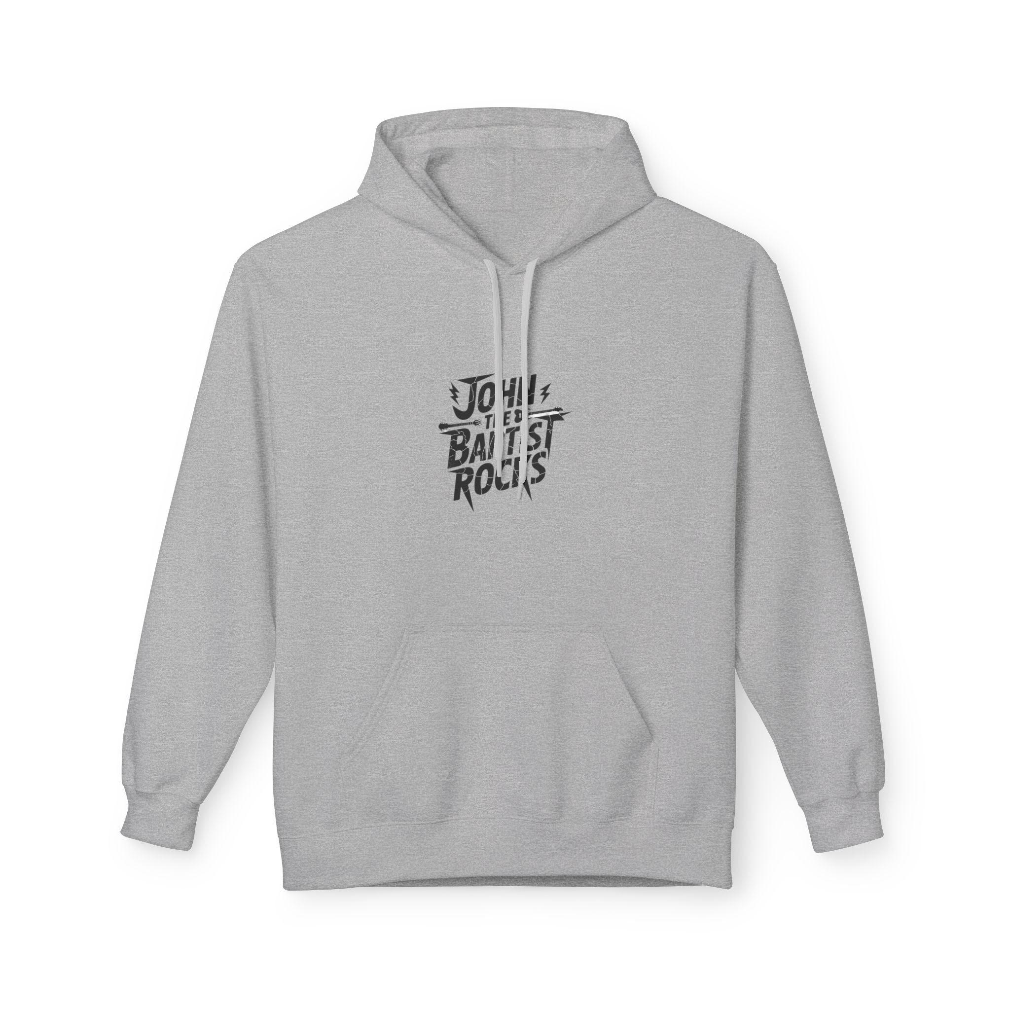 John the Baptist Rocks Hoodie — Christian Faith Graphic Pullover