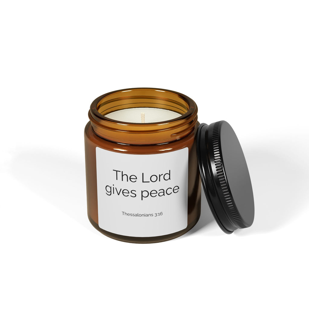 "The Lord GivesPeace" ((Thess 3:16)  — Minimalist Soy Candle