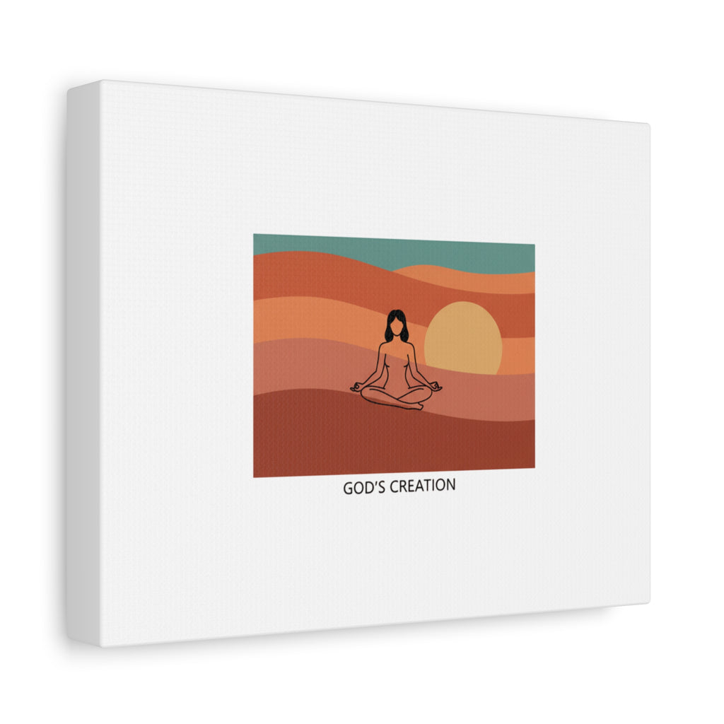 God´s Creation Sunset Minimalist Mesa Canvas | Southwestern Art Print