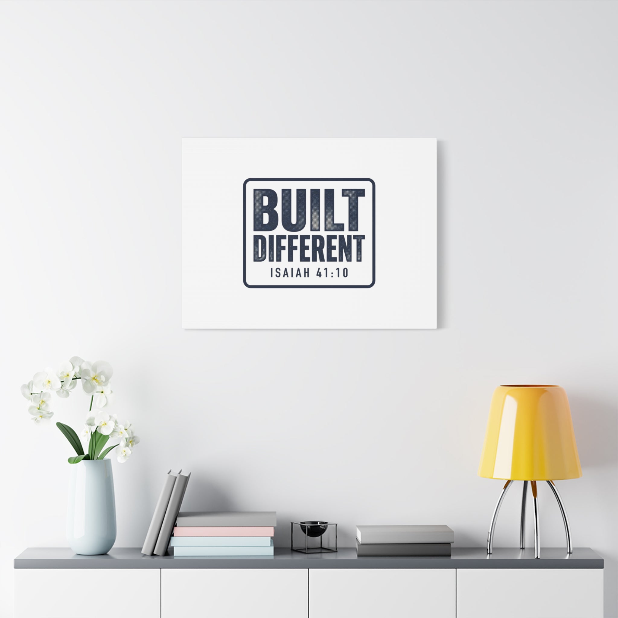 Built Different Isaiah 41:10 Canvas Wall Art