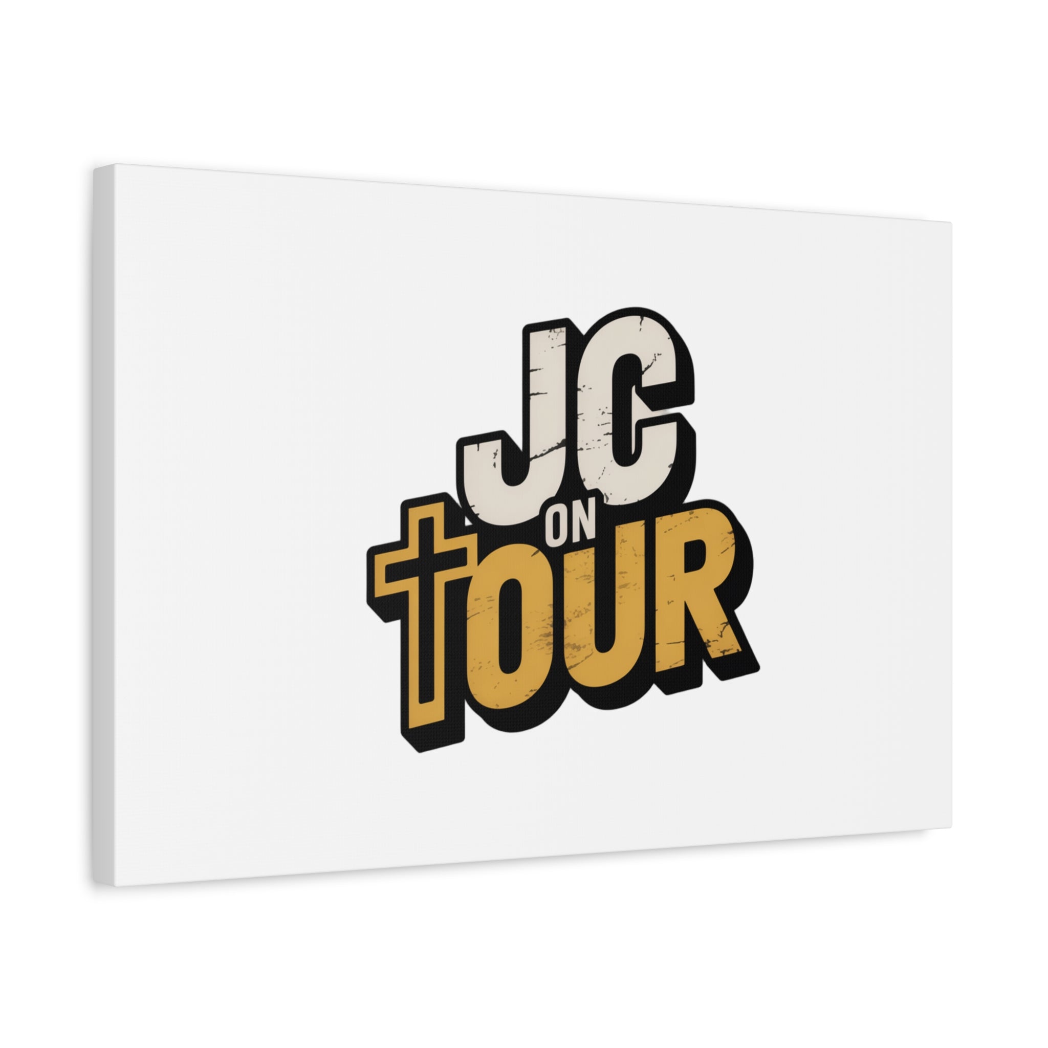 JC on Tour Matte Canvas Wall Art – Christian Faith-Inspired Stretched Canvas
