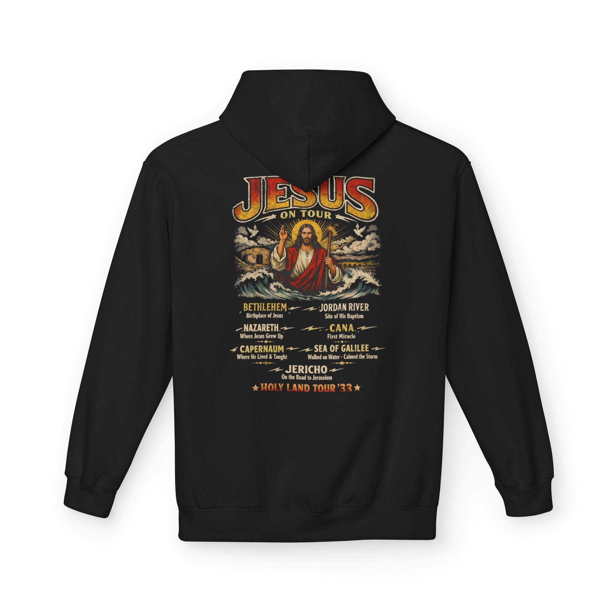 Jesus Tour Hoodie — Holy Land Tour Vintage Religious Sweatshirt