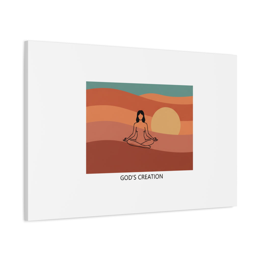 God´s Creation Sunset Minimalist Mesa Canvas | Southwestern Art Print