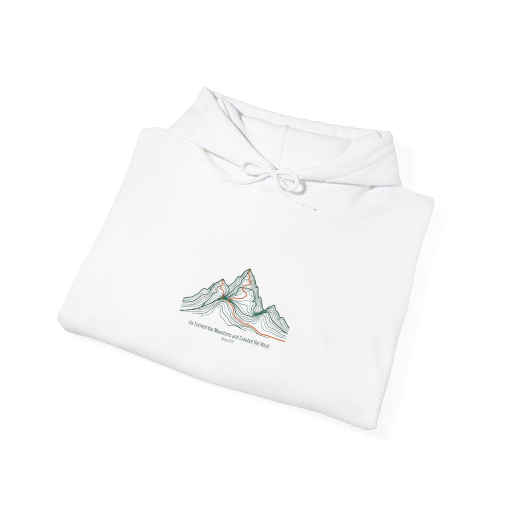 Topo Contour Mountain Hoodie | topographic map print, contour line design