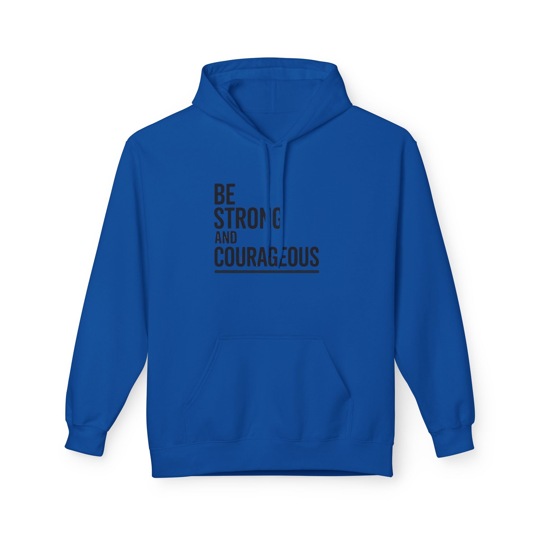 Faith Over Fear Hoodie — Be Strong and Courageous Christian Inspirational Sweatshirt