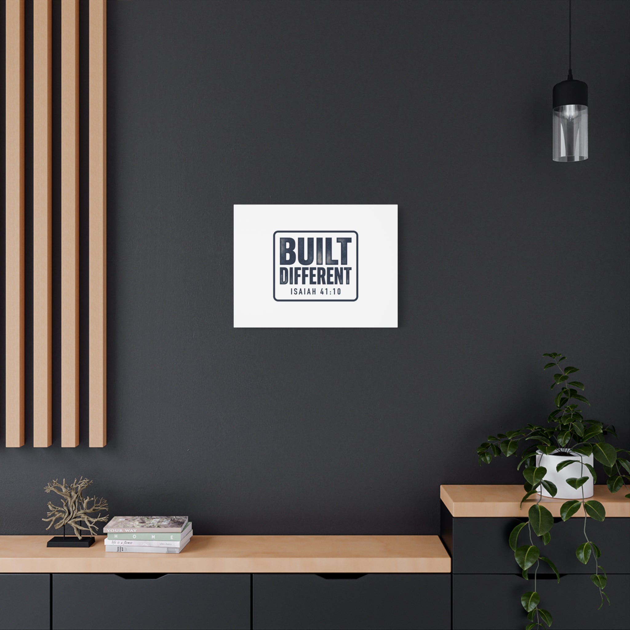 Built Different Isaiah 41:10 Canvas Wall Art