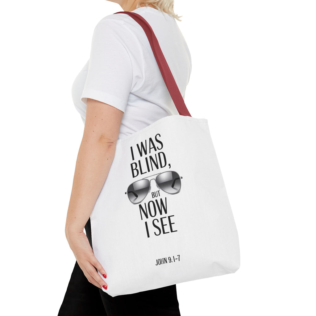 Tote Bag — “I Was Blind But Now I See” Sunglasses Design