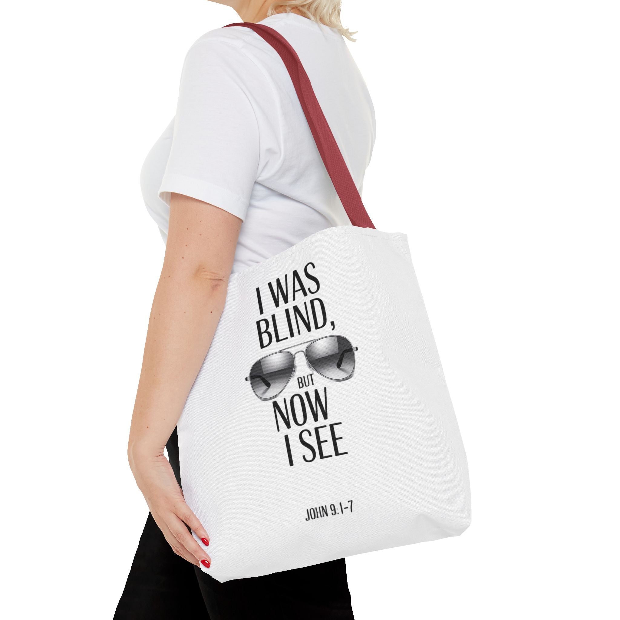 Tote Bag — “I Was Blind But Now I See” Sunglasses Design