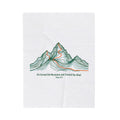 He Formed the Mountains Contour Design Blanket | topographic map print, contour line