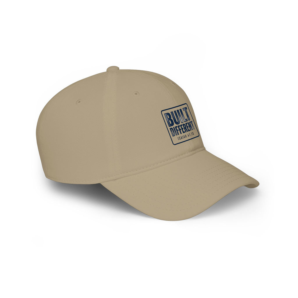 Built Different Baseball Cap — Low Profile Red Dad Hat with 'Built Different' Patch