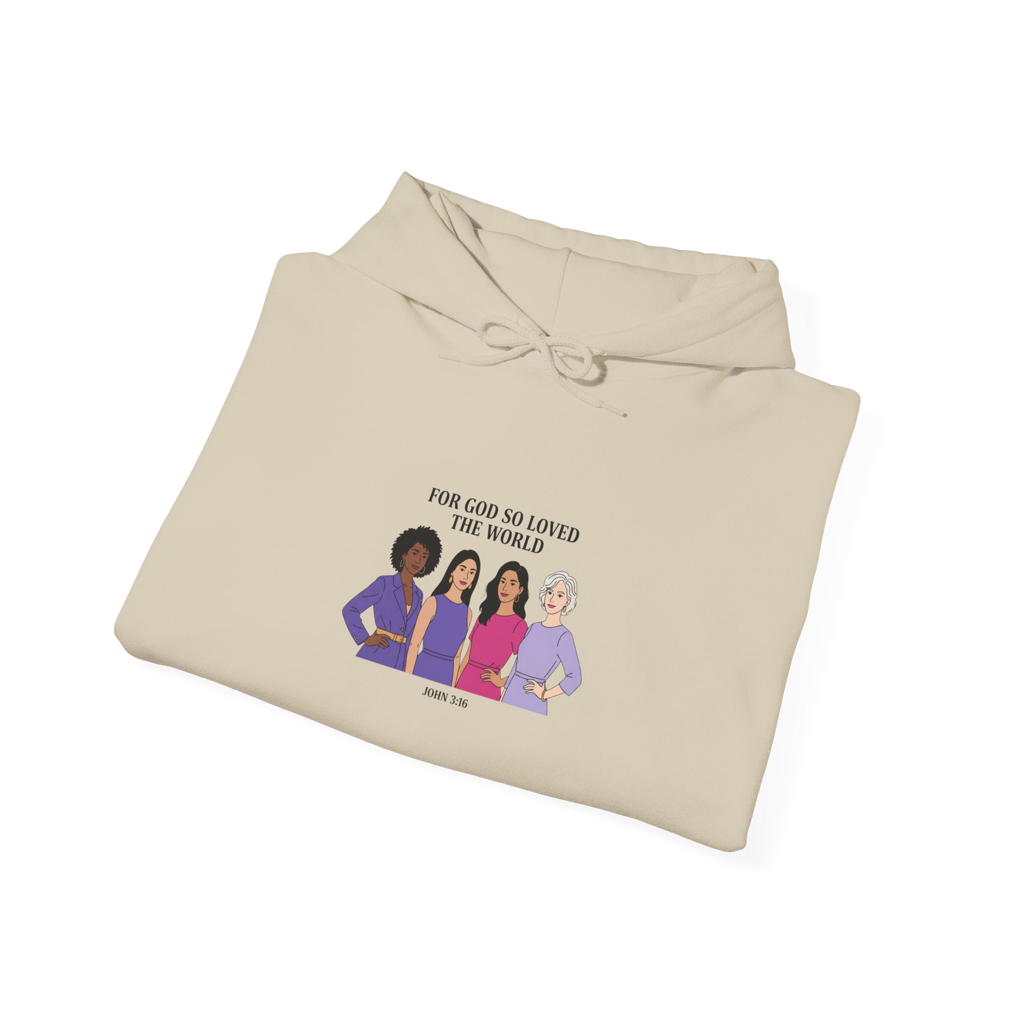 For God so Loved the World Slogan Hoodie | IWD typography, empowerment