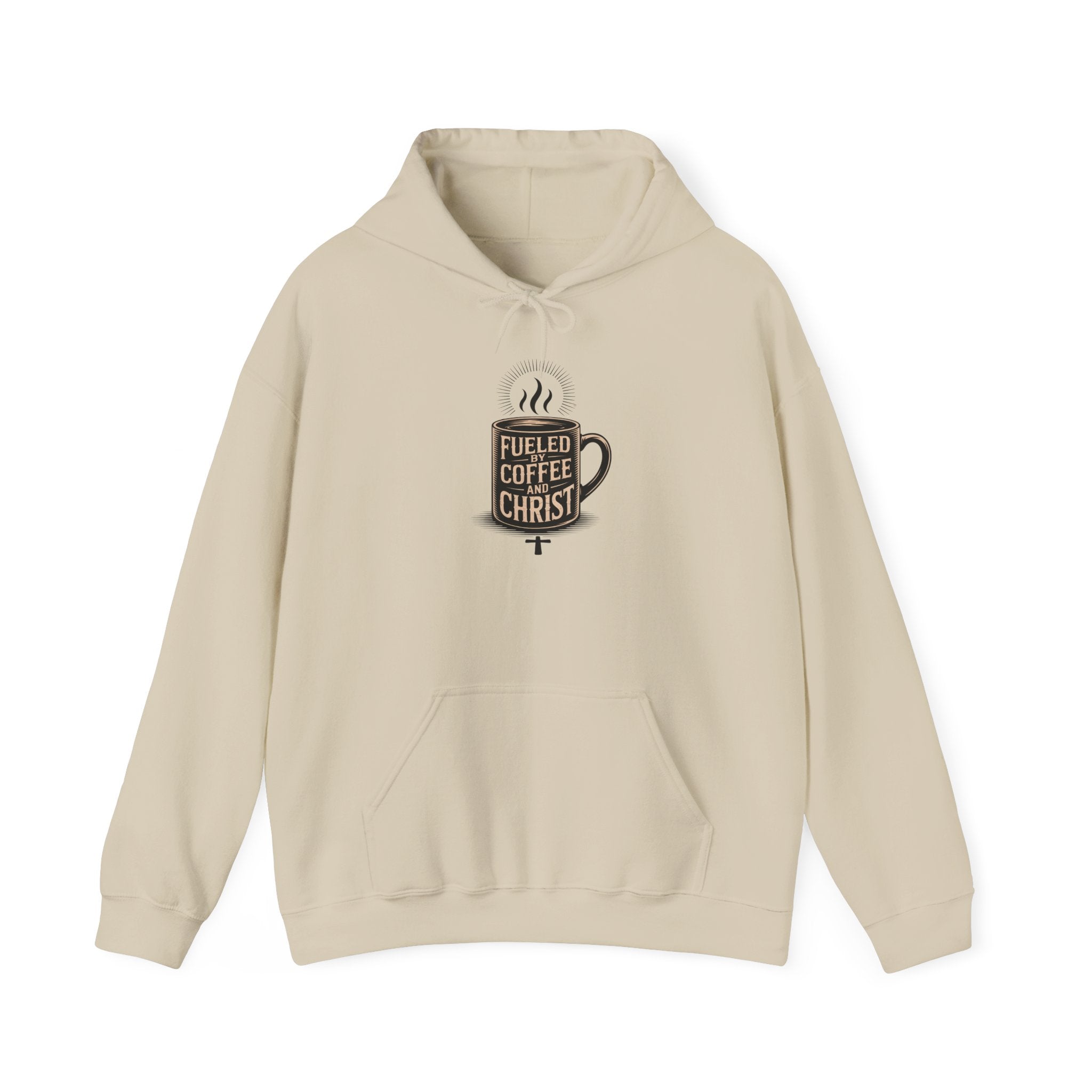 Hoodie - "Fueled by Coffee & Christ" Christian Hoodie