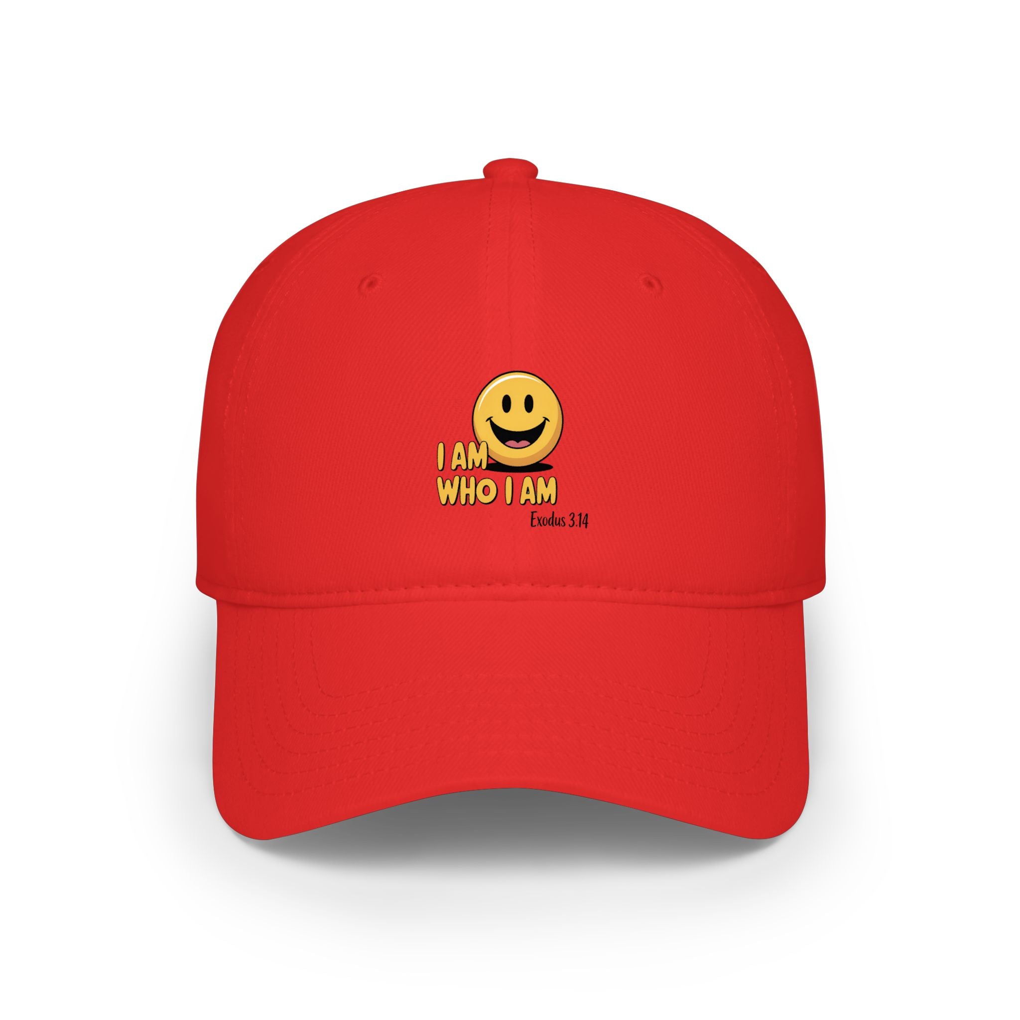 Smiley 'I Am Who I Am' Low Profile Baseball Cap
