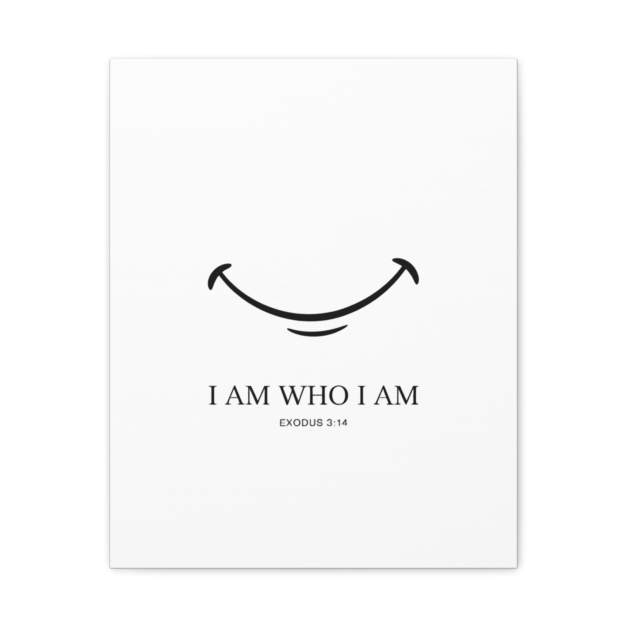 "I Am Who I Am" Exodus 3:14 Matte Canvas