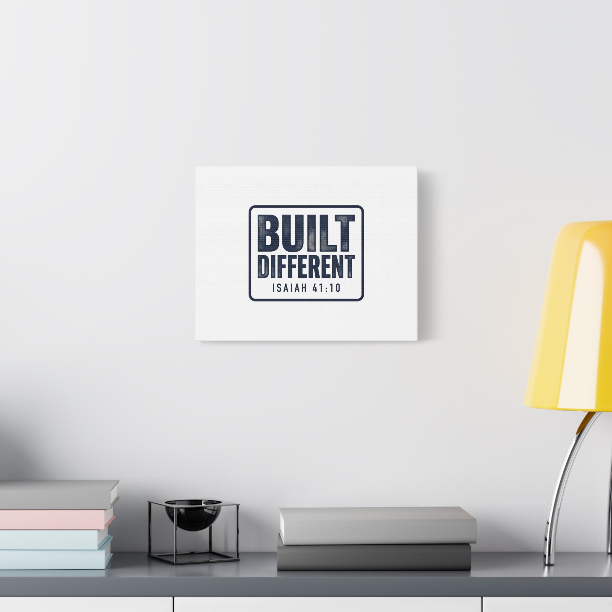 Built Different Isaiah 41:10 Canvas Wall Art