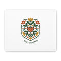 Stay Rooted Botanical Canvas — Hand-Drawn Folk Art Wall Print