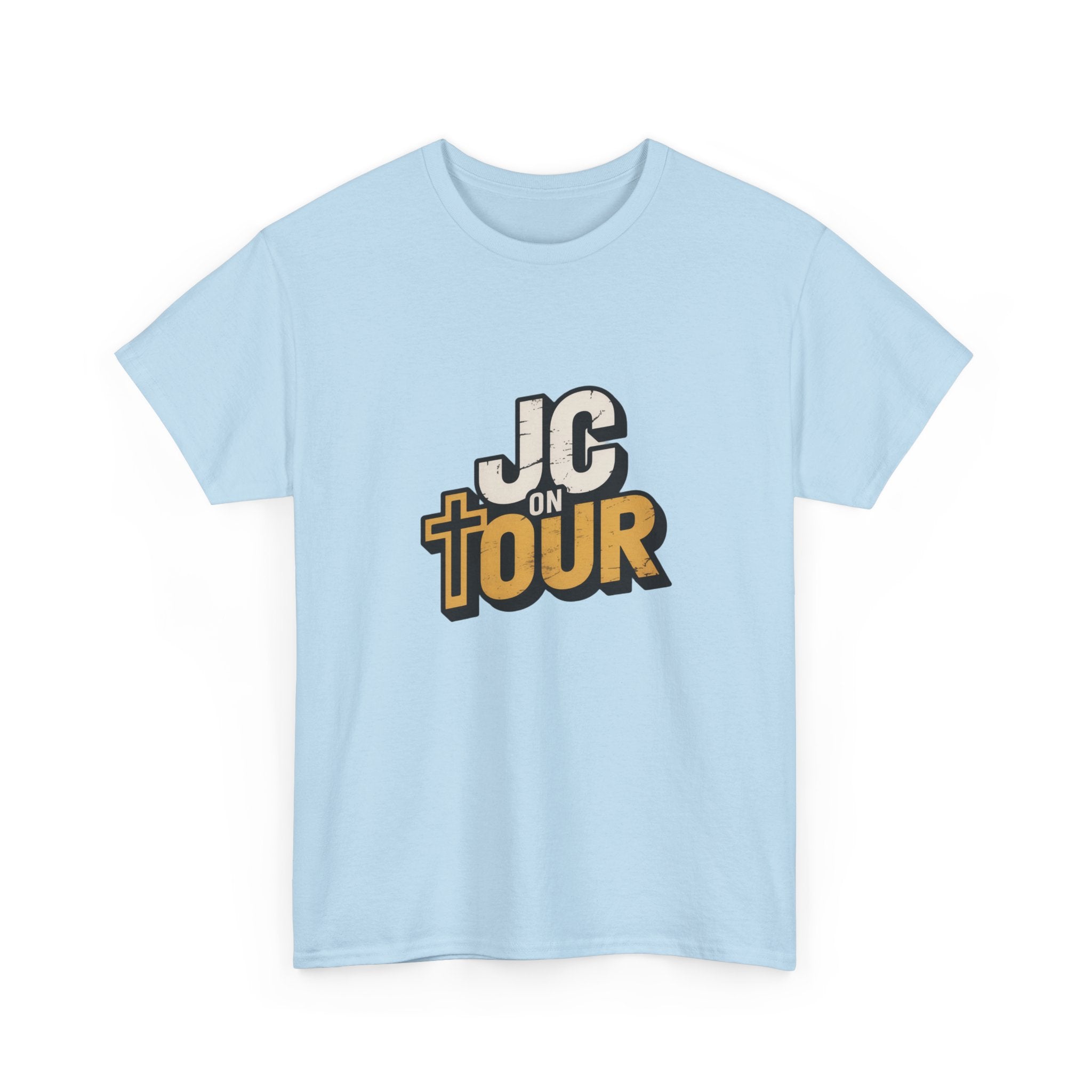 JC On Tour Christian T-Shirt — Funny Jesus Tee for Faith-Based Gifts