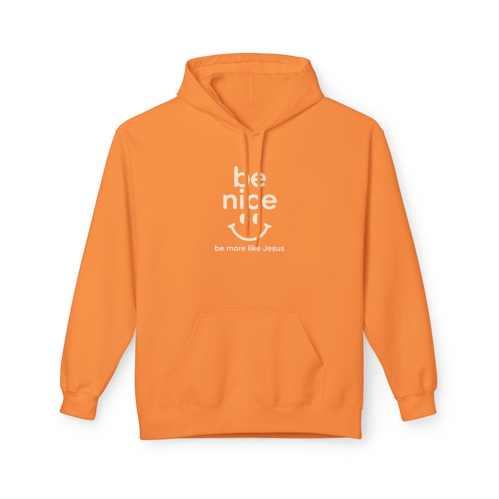 Be Nice Hoodie — Minimal Kindness Graphic Fleece Hoodie