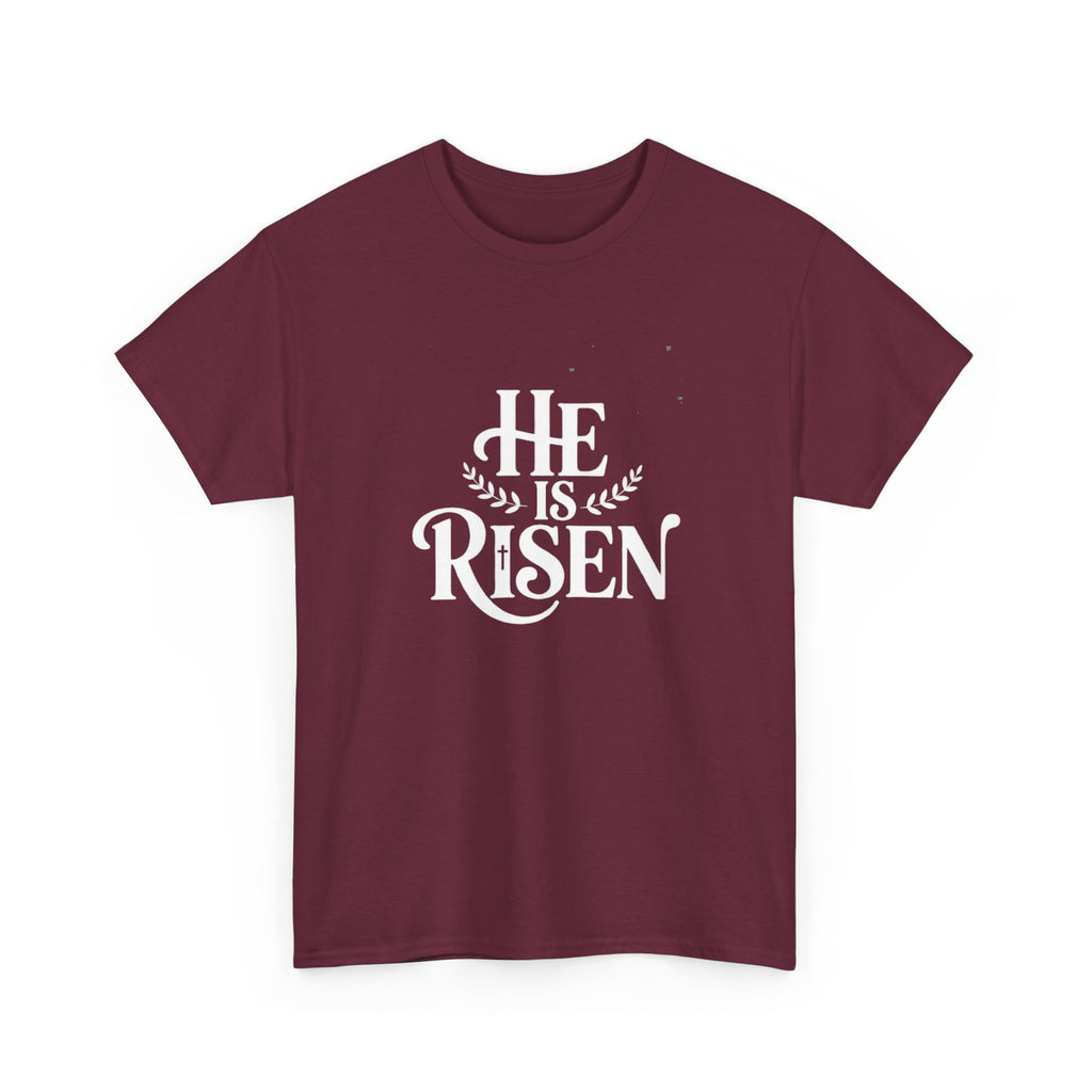 He Is Risen Christian T-Shirt — Faith Tee