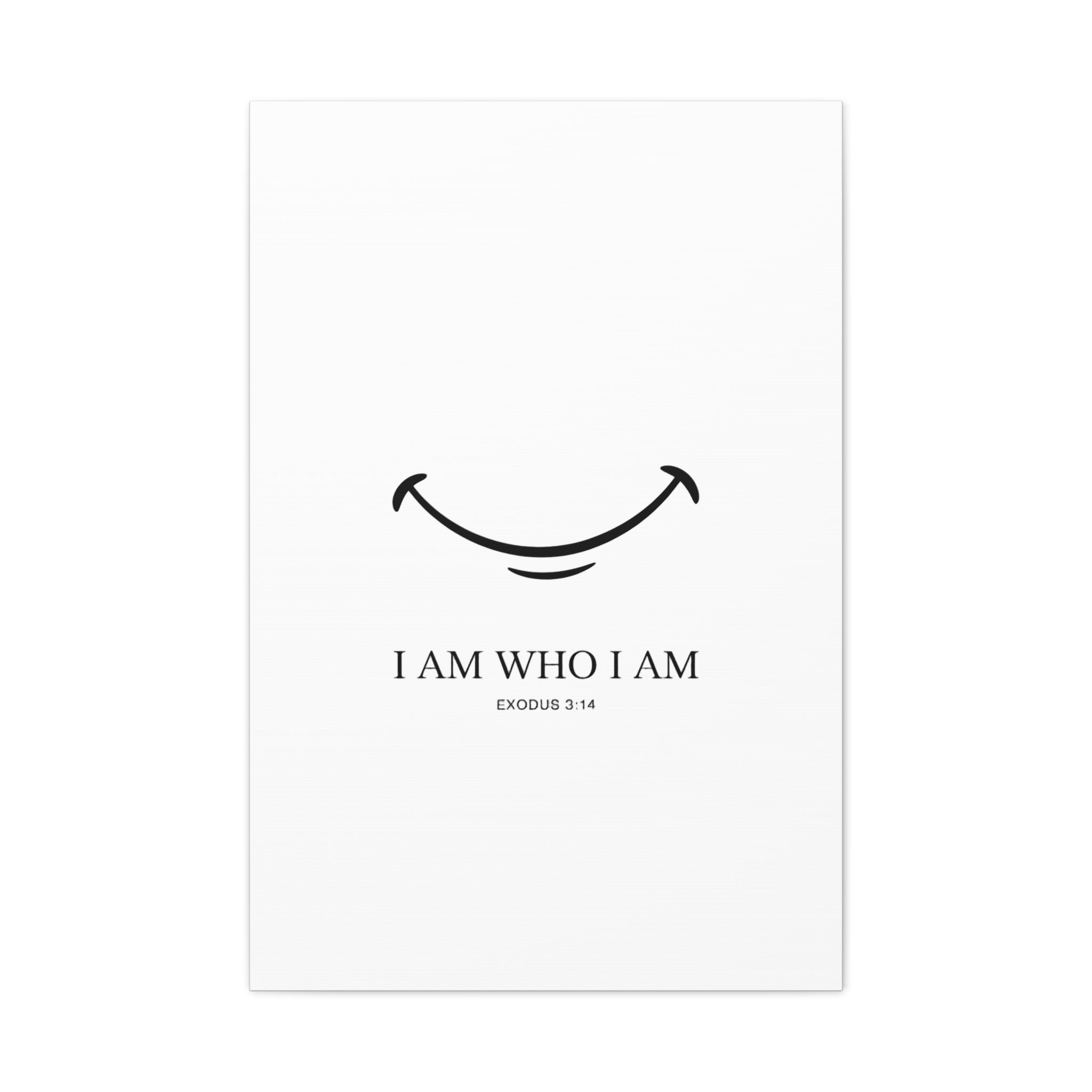 "I Am Who I Am" Exodus 3:14 Matte Canvas