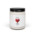 Love Never Ends 9oz Scented Soy Candle — Romantic Heart Decorative Candle (Cor. 1:29)