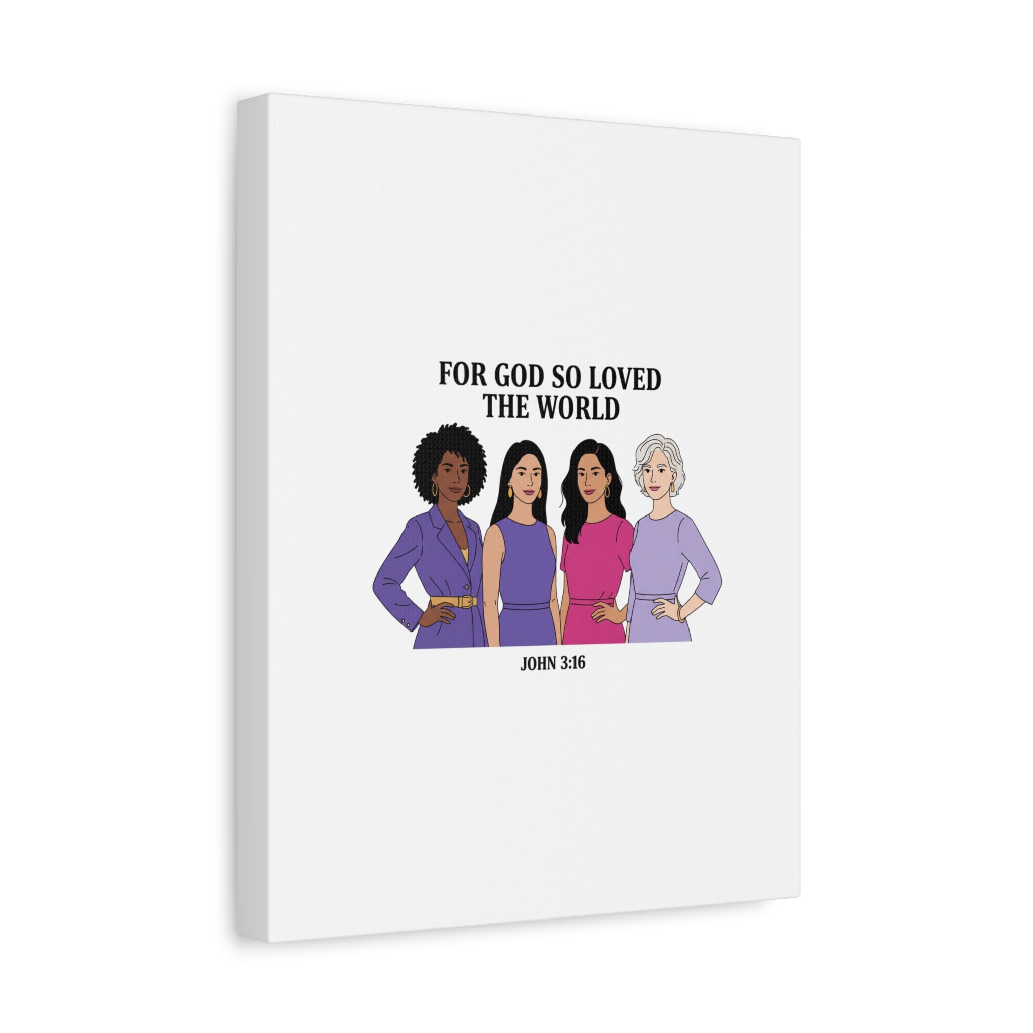 Feminist 'For God So Loved the World' Canvas