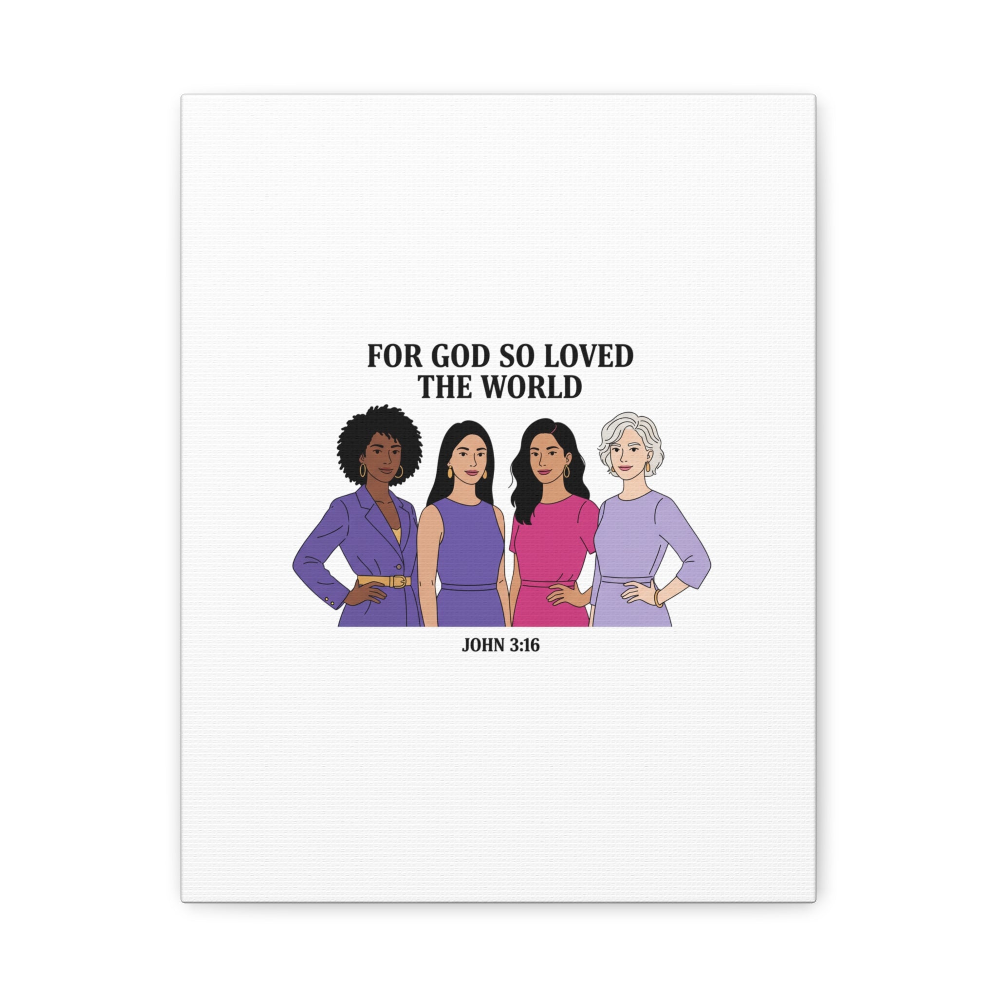 Feminist 'For God So Loved the World' Canvas