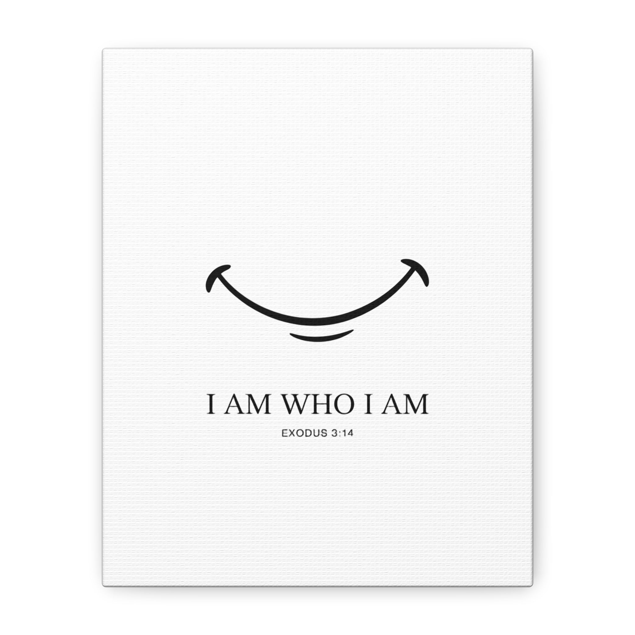 "I Am Who I Am" Exodus 3:14 Matte Canvas