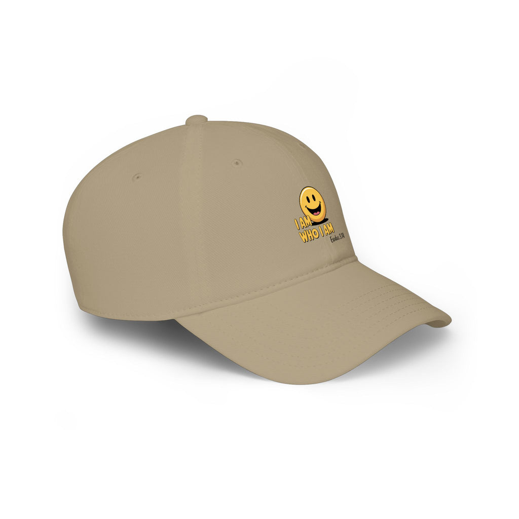 Smiley 'I Am Who I Am' Low Profile Baseball Cap