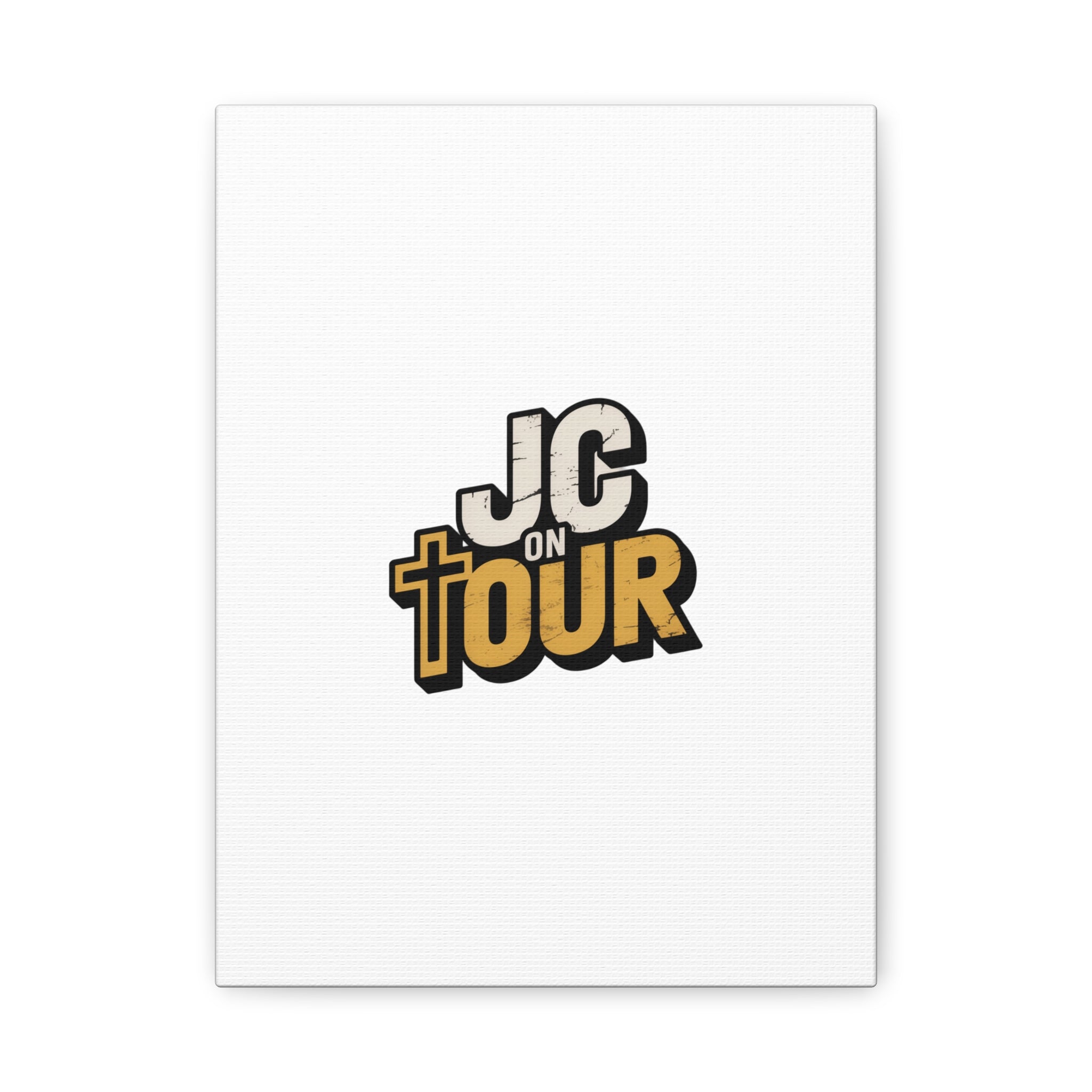 JC on Tour Matte Canvas Wall Art – Christian Faith-Inspired Stretched Canvas