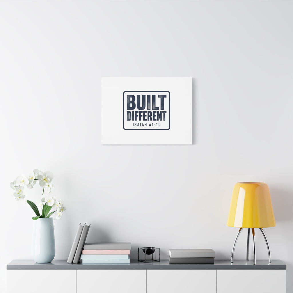 Built Different Isaiah 41:10 Canvas Wall Art