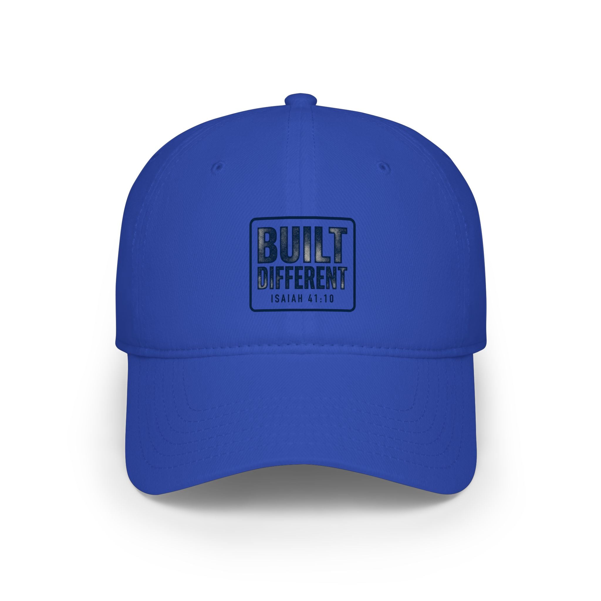 Built Different Baseball Cap — Low Profile Red Dad Hat with 'Built Different' Patch