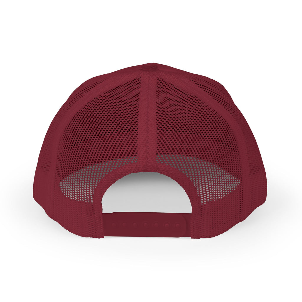 Be Nice Smiley Snapback Trucker Cap — Positive Message Mesh Hat