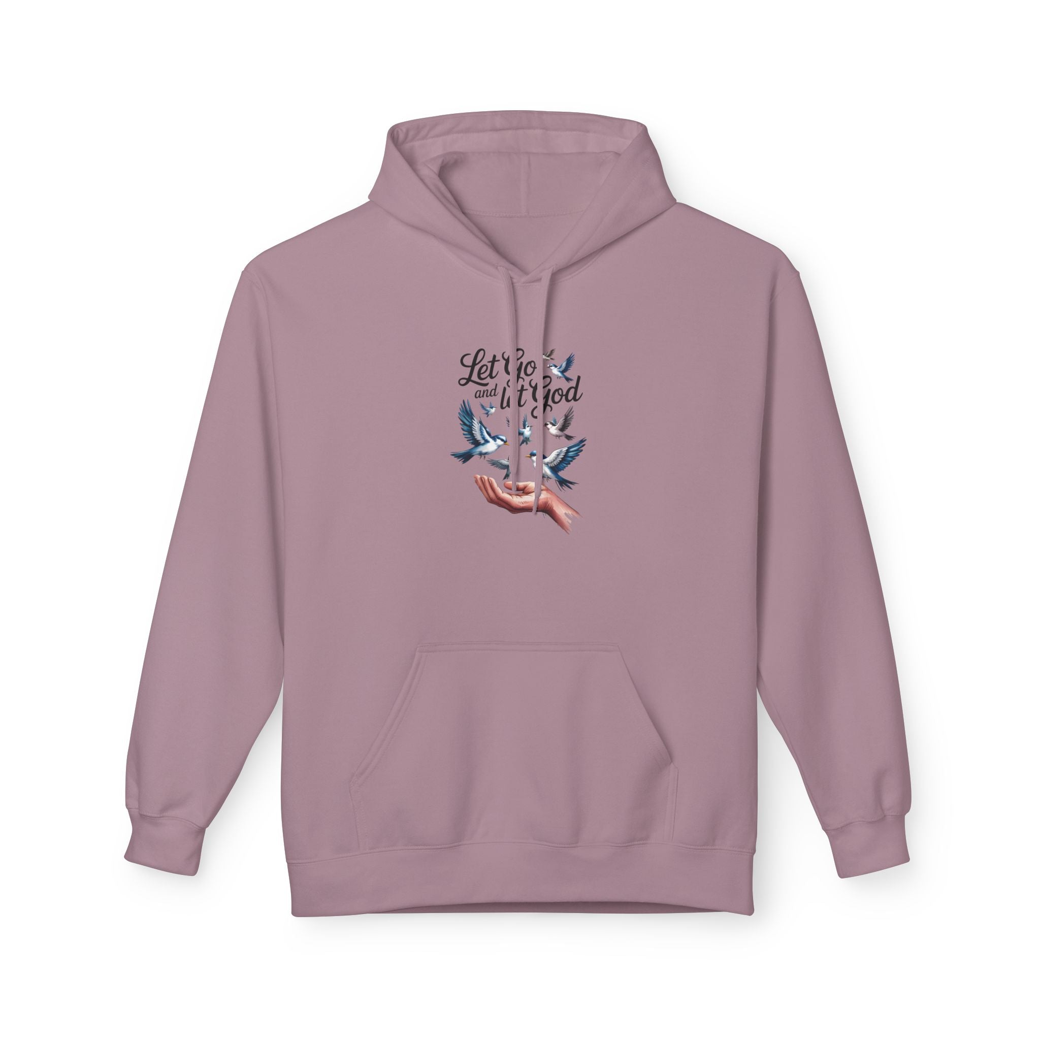 Let It Go With God Hoodie — Faith-Inspired Dove Graphic Pullover