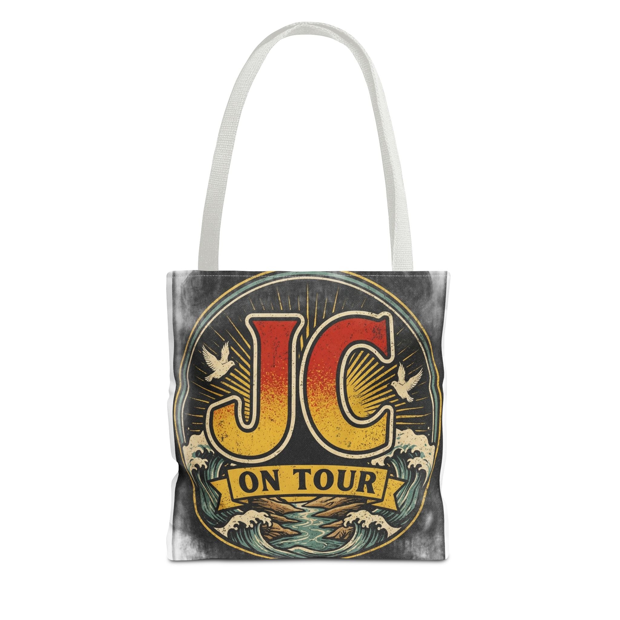 JC On Tour Vintage Graphic Tote Bag